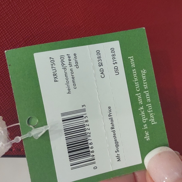 Kate Spade Red Hot Clutch Crossbody Cameron Clarise Purse Handbag NEW Versatile - Picture 11 of 13